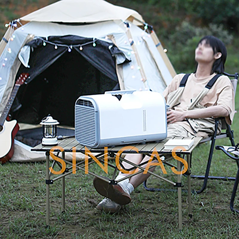 

Портативный воздушный охладитель, быстрое охлаждение, энергоэффективный, для кемпинга, компактный, с одним охлаждением, блок переменного тока, бесшумный мини-вентилятор для комнаты в общежитии