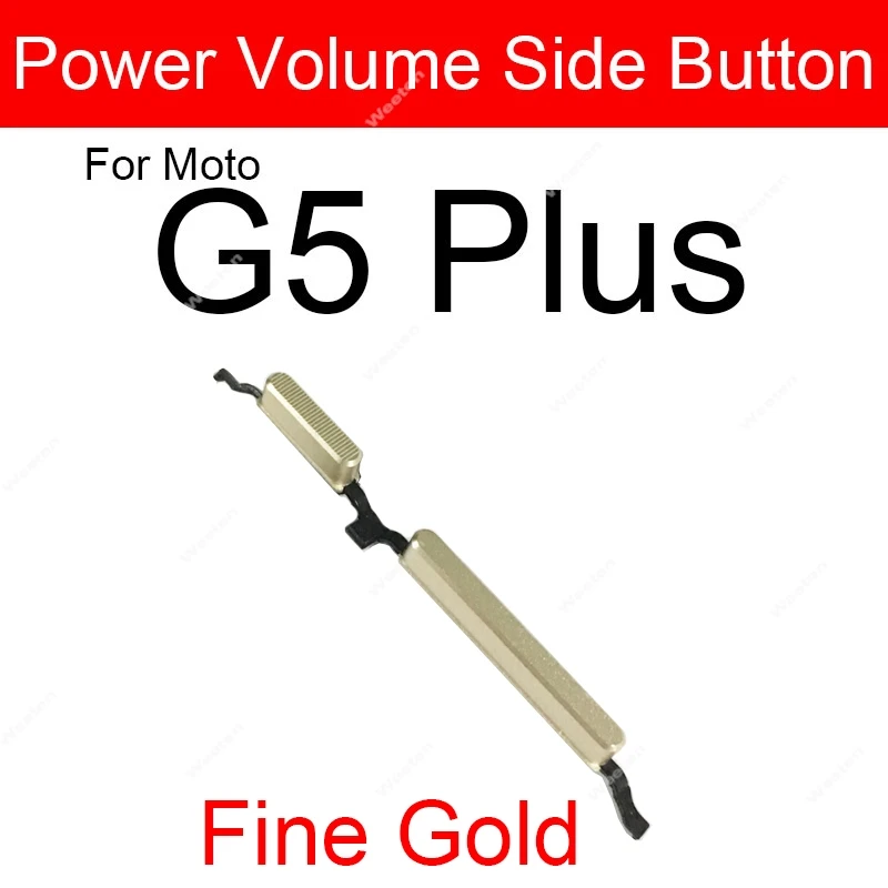 ON / OFF Power Button + Volume Side Key For Motorola Moto G5 G5s Plus G4 Plus G4 Play Power Volume Switch Key Repair Parts