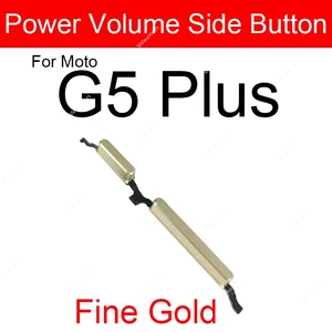 Botão liga/desliga + chave lateral de volume para motorola moto g5 g5s plus g4 plus g4 play interruptor de volume de energia peças de reparo 12 principais vendas botão moto g5 - №9