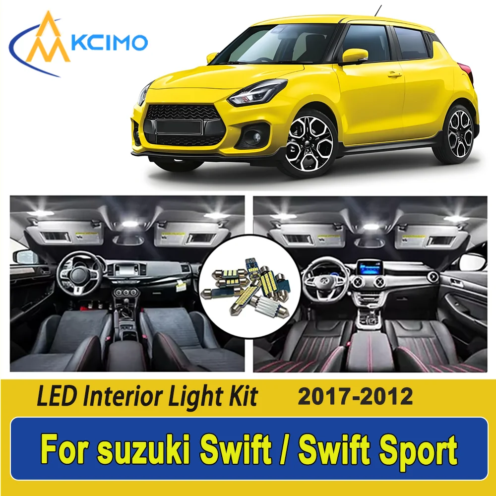 

New Light Bulb For suzuki Swift / Swift Sport (2017-2022) Premium Bright LED Interior Dome Map Trunk Light Kit Car Led Lamps Car
