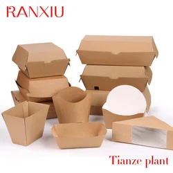 Custom Large Clamshell Hamburger Take Out Carton,hot dog paper packaging box