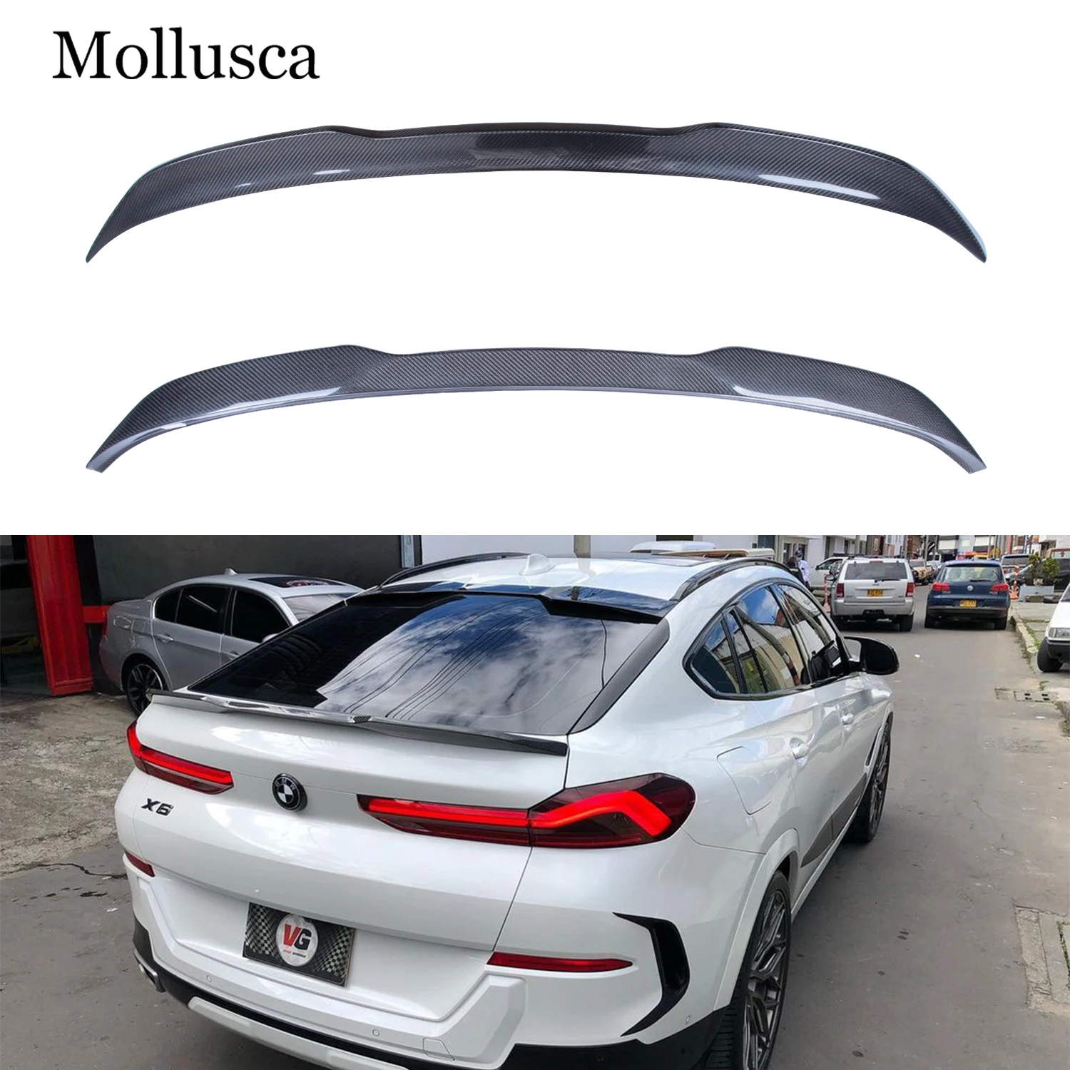 

For BMW X6 G06/X6M F96 DA Style Carbon fiber Rear Spoiler Trunk wing 2020-2025