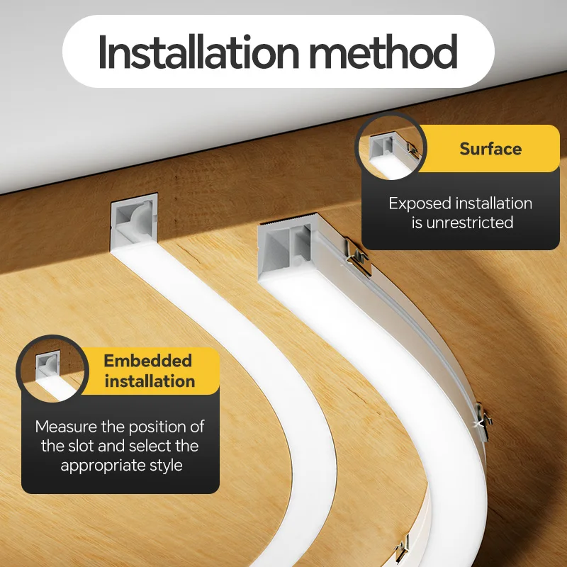 Lampada impermeabile IP67 in silicone flessibile a LED con striscia di luce al neon Adatta per luci LED a colori WS2811 da 5 mm, 8 mm, 15 mm