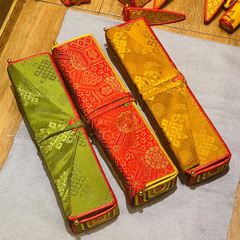 Thicken Nepal Scripture Bag Home Buddhist Hall Desktop Scripture Storage Bag Cover Cloth