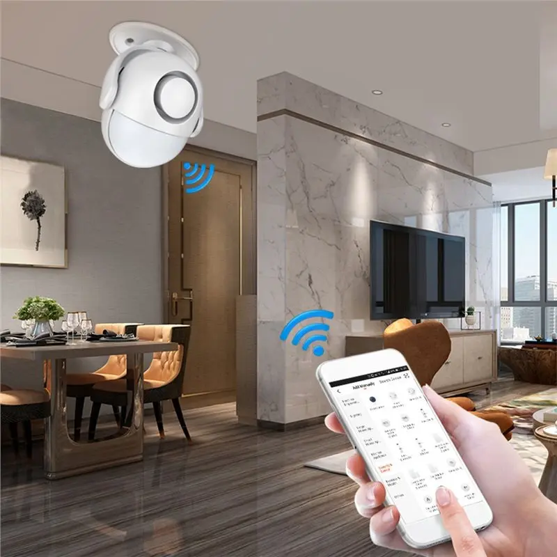 【LEVATE LIFE】نظام إنذار Tuya WIFI 120Db Work PIR Detector مستشعر الباب لجوجل Alexa 433 تنبيه ضد السرقة للمنزل الذكي عبر Smart #4