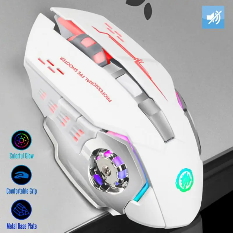 RYRA Rechargeable Wired / Wireless Mouse Gaming Computer Silent 2.4G Mouse USB E-Sports Backlight PC Gamer Mouse For PC Computer