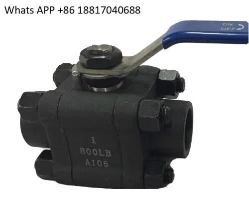 1PC forged steel ball valve butt welding socket welding internal thread 4-point switch dn15 20 25 32 50