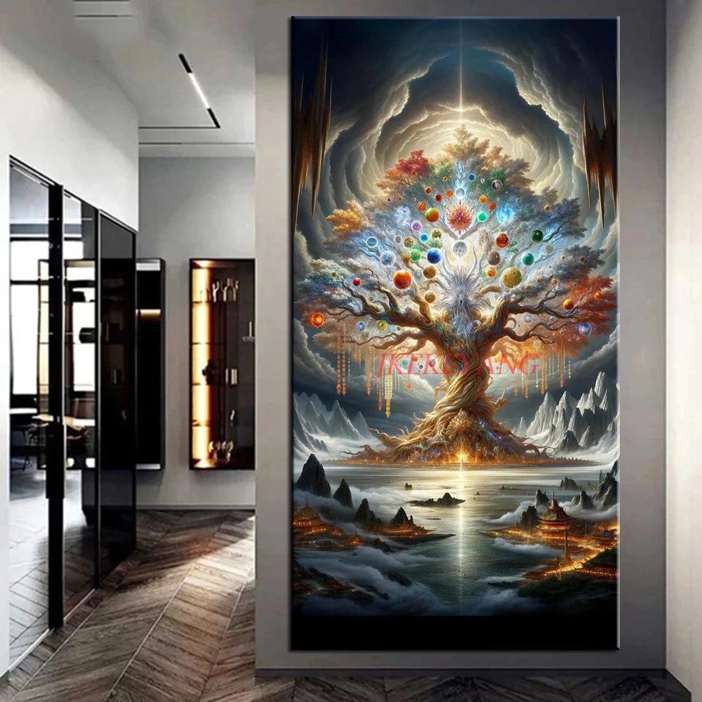 5D Diamond Painting Fantastic Tree of Life  Picture Full Drills Diamond Rhinestone Mosaic Image Embroidery