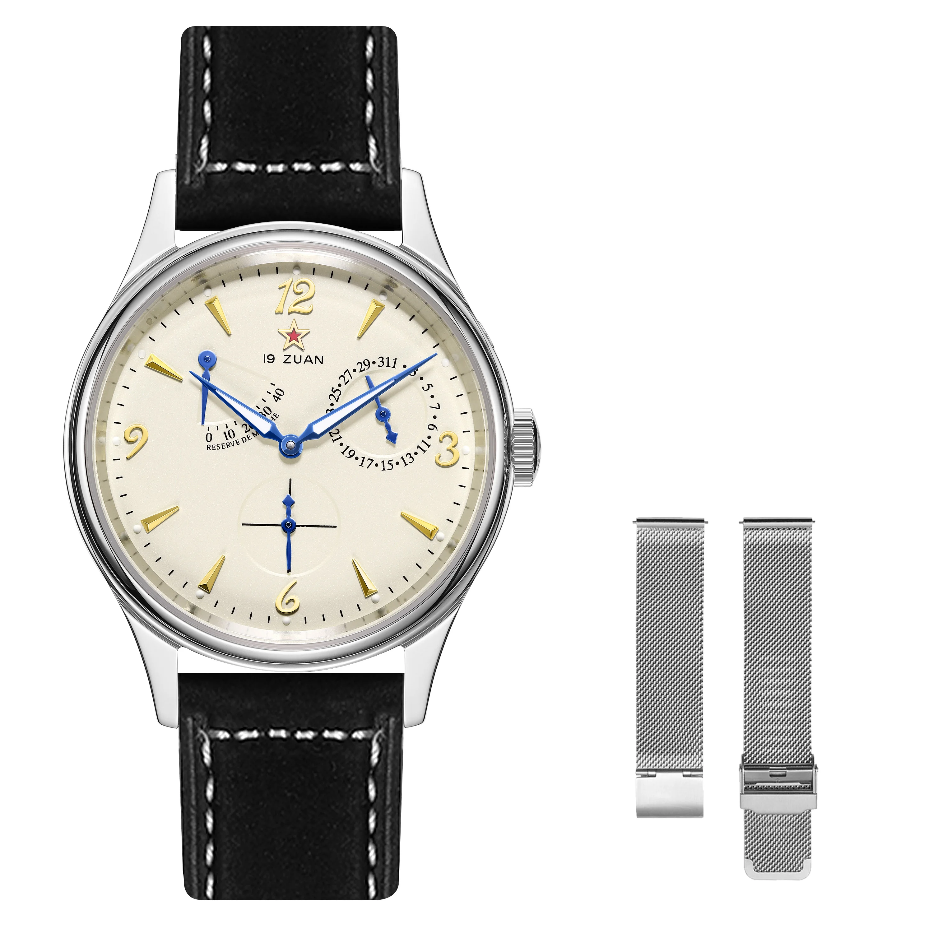 

Seagull ST1780 Automatic Mechanical Movement Classic 40MM 1963 Pilot Men's Watch Sapphire Crystal Retro Style Water Resistant