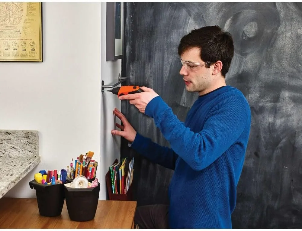 مفك براغي لاسلكي 4 فولت ماكس مع بطارية ليثيوم، تصميم مدمج للمساحات الضيقة، أداة طاقة 180 دورة في الدقيقة