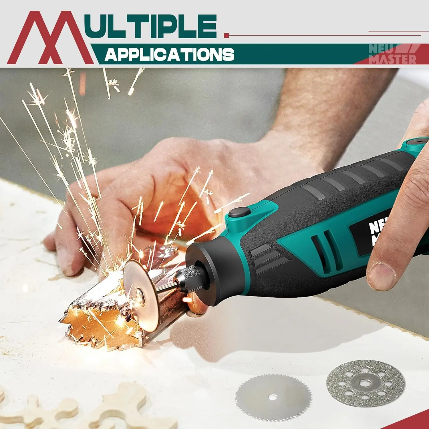 180 W Drehwerkzeugsatz mit 160 Zubehörteilen, 6 Geschwindigkeiten, 10.000–35000 U/min für Heimwerkerarbeiten