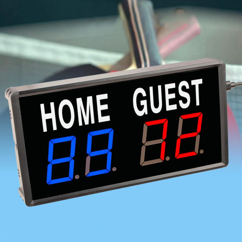 LED Digital Scoreboard Portable Electric Scoreboard Sores 0-99 Scoring Board with Remote for Volleyball Badminton Cornhole