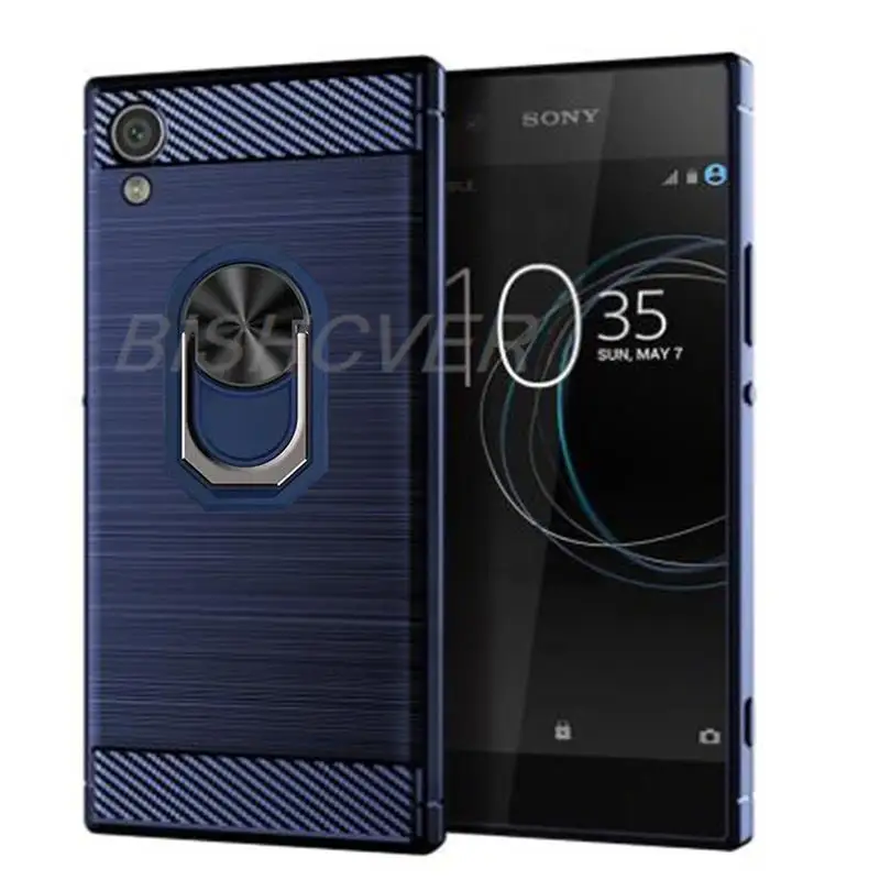 Carbon Fiber Brushed Shockproof Soft Cover For Sony Xperia XA1 Plus G3412 G3416 G3426 G3412 G3421 5.5\