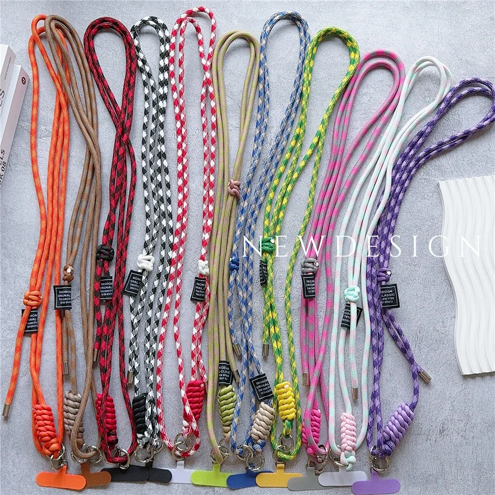 

Многофункциональный тканый Регулируемый Чехол через плечо с длинной веревкой для iPhone 16, чехол для Samsung, LG, Motorola, чехол с защитой от потери, с подвесной веревкой