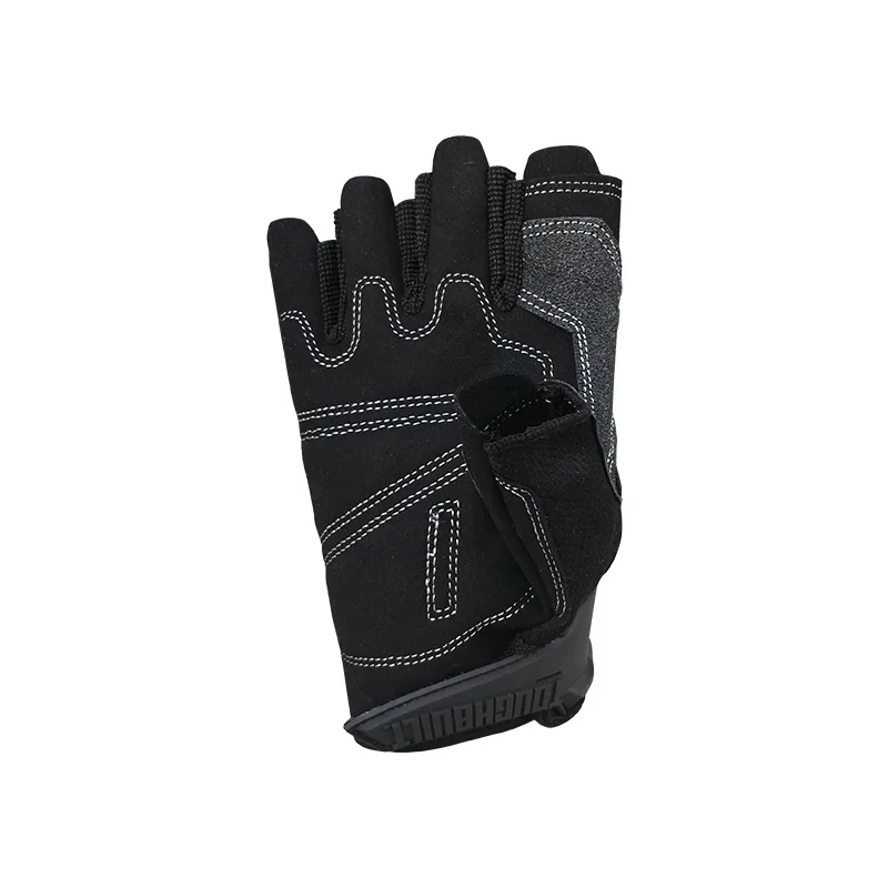 TOUGHBUILT TB-G06-L Ultrafine Fiber Wear-Resisting Half Finger Work Gloves Hand Protection Tool Accessories