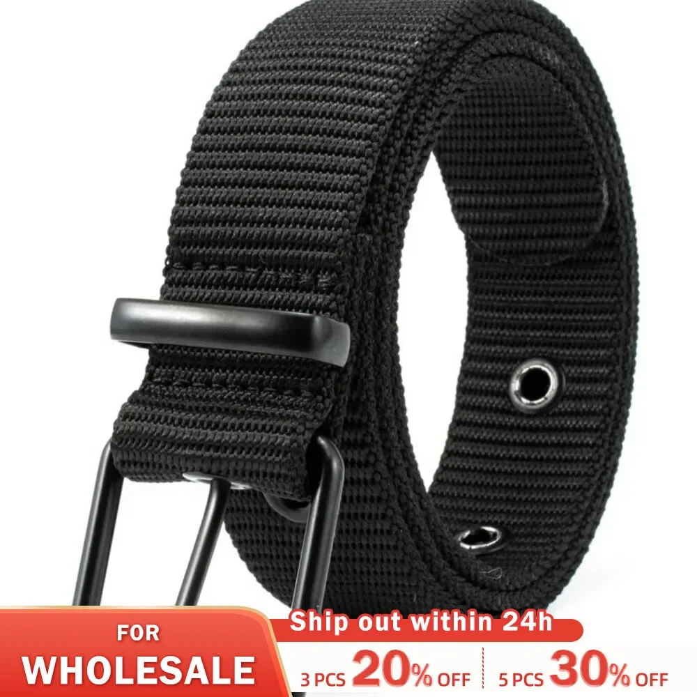 

Men Breathable Nylon Fabric Belt Student Youth Belt