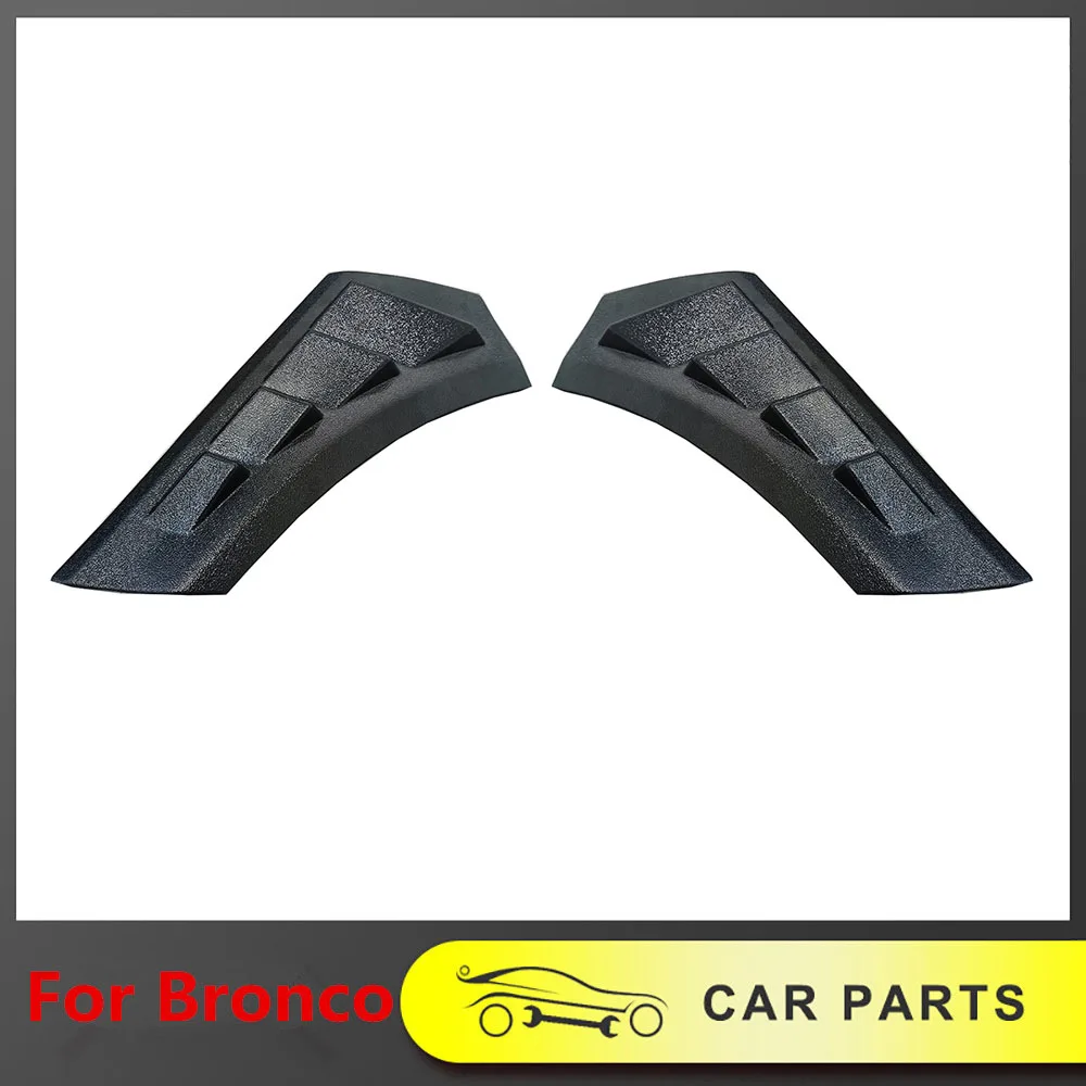 2pcs ABS Black Left Right Side Cowl Body Armor Cover  Fit for Ford Bronco 2020+ Side Vent Hood Guard Decoration Cover