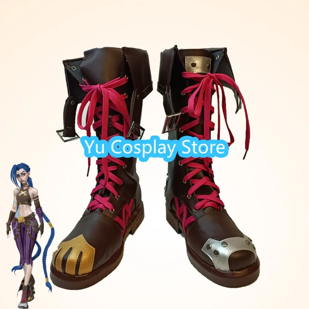 

Yu Косплей Магазин League Of Legends Arcane Jinx Обувь для косплея Аниме Обувь для косплея Сапоги Костюмы на Хэллоуин Реквизит