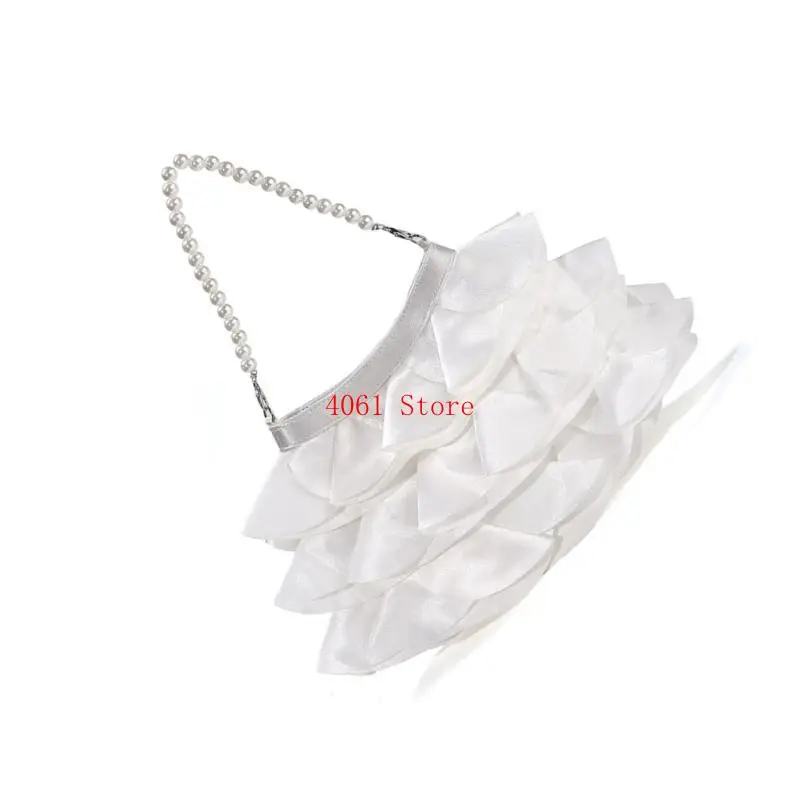 

Clutches Purses for Women Fashion Formal Evening Bag Handbags with Pearls Strap Shoulder Bag for Wedding Cocktail Party