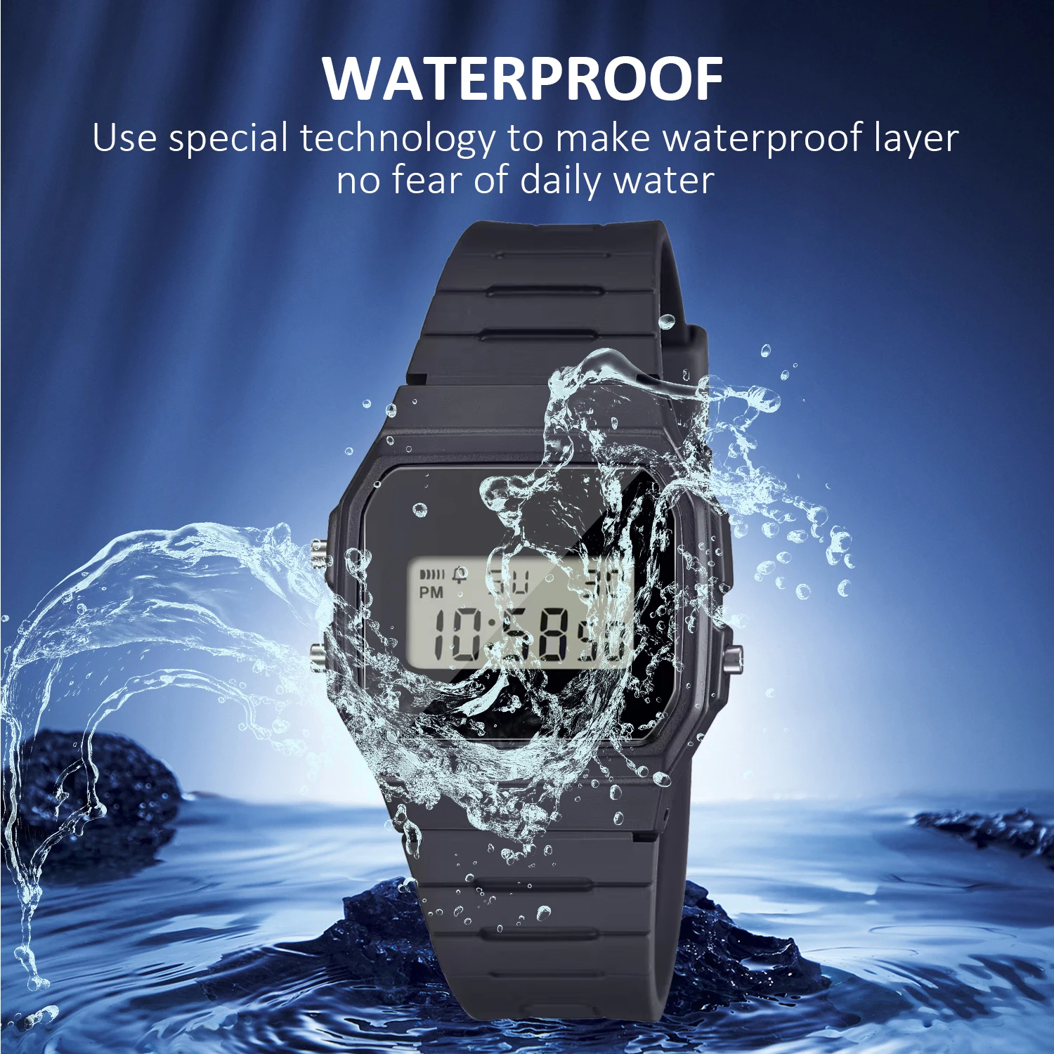 3Pcs Anti-shock Smartwatch LCD Guard Film For Men\'s Classic F91W-1 W-217 F-105W Nano Explosion-proof Screen Protector
