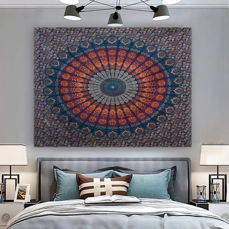 Mandala Home decoration Wall tapestry stump room  wall hanging Waterfall  And Treedecor vintage Bedroom