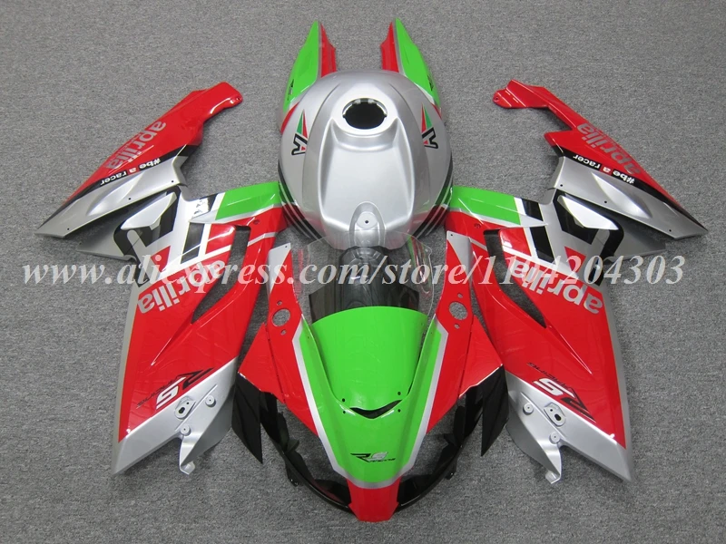 4Gifts New ABS Motorcycle Fairings Kit Fit For Aprilia RS125 06 07 08 09 10 11 RS 125 2006 2007 2008 2009 2010 2011 Green Red