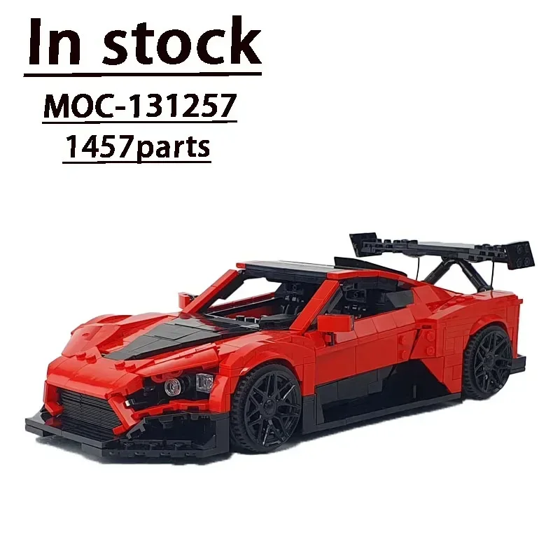 

MOC-131257 Красный классический фильм Суперкар в сборе, модель строительного блока • 1477, детали строительных блоков, детские игрушки на день рождения