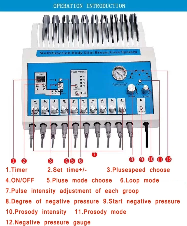 Beauty Products Breast Massager Ems Machine Breast Enlargement Vacuum Therapy Machine Massage Machine Weight Loss Products