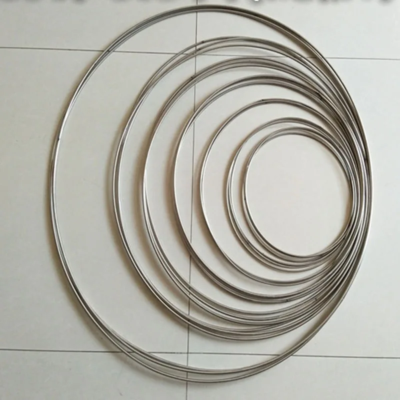 1PCS OD.20-50cm stainless steel 304 welded Circle Ring Craft 35-190mm Metal O Rings Hoops Hanging DIY