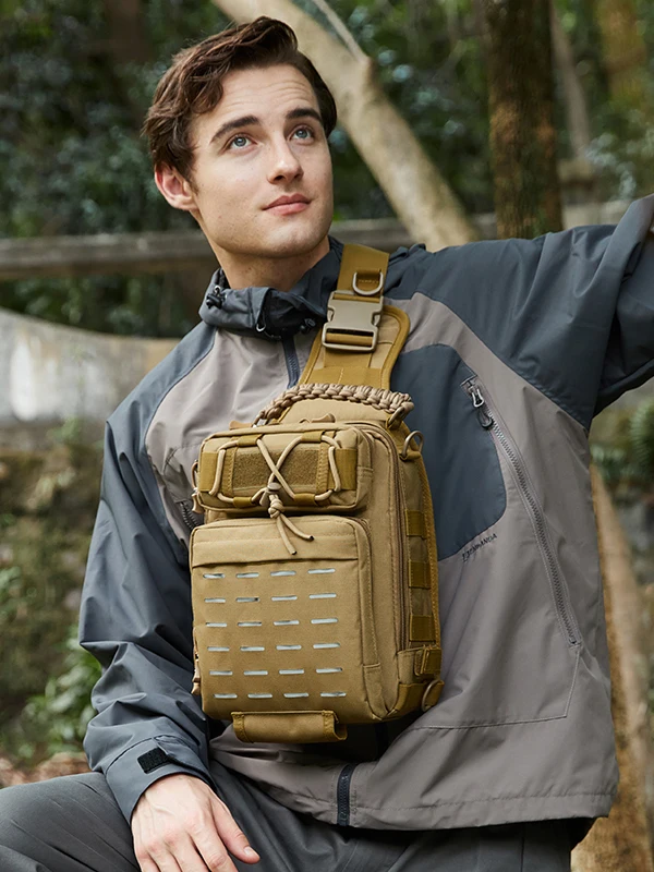 

Новинка 2025 года, многофункциональная дорожная сумка через плечо, поясная сумка для страйкбола, тактическая нагрудная сумка для инструментов, уличная защита от падения