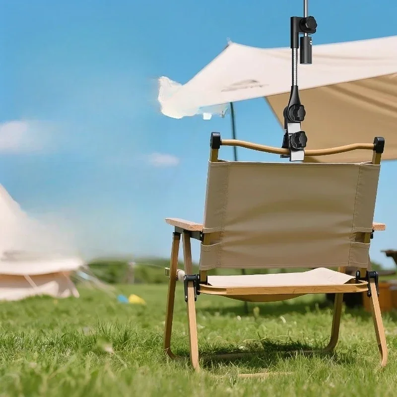 Camping moon chair awning umbrella holder holder portable beach folding fishing chair sun protection