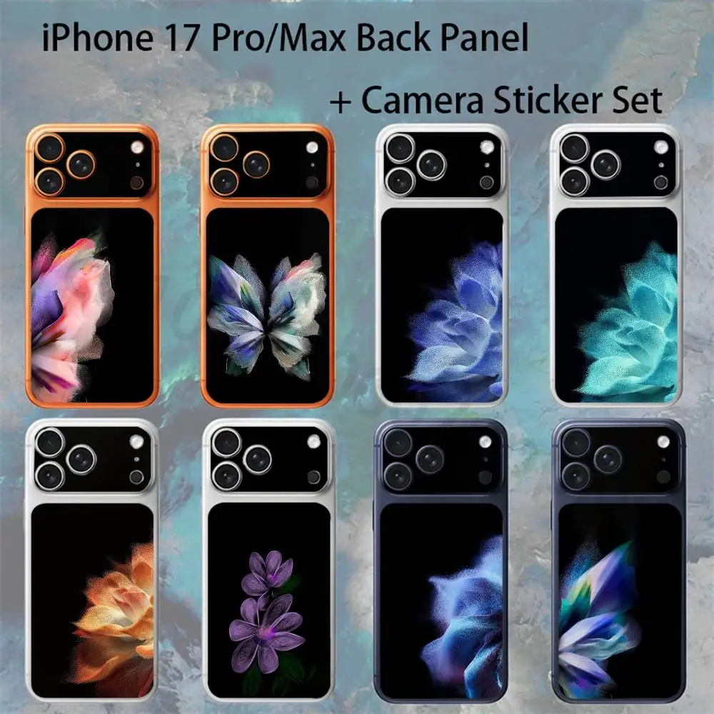 

Prism Blooms For iPhone 17Pro/ProMax Battry Back Cover with Camera Decal Skin Rear Protective Sticker Film