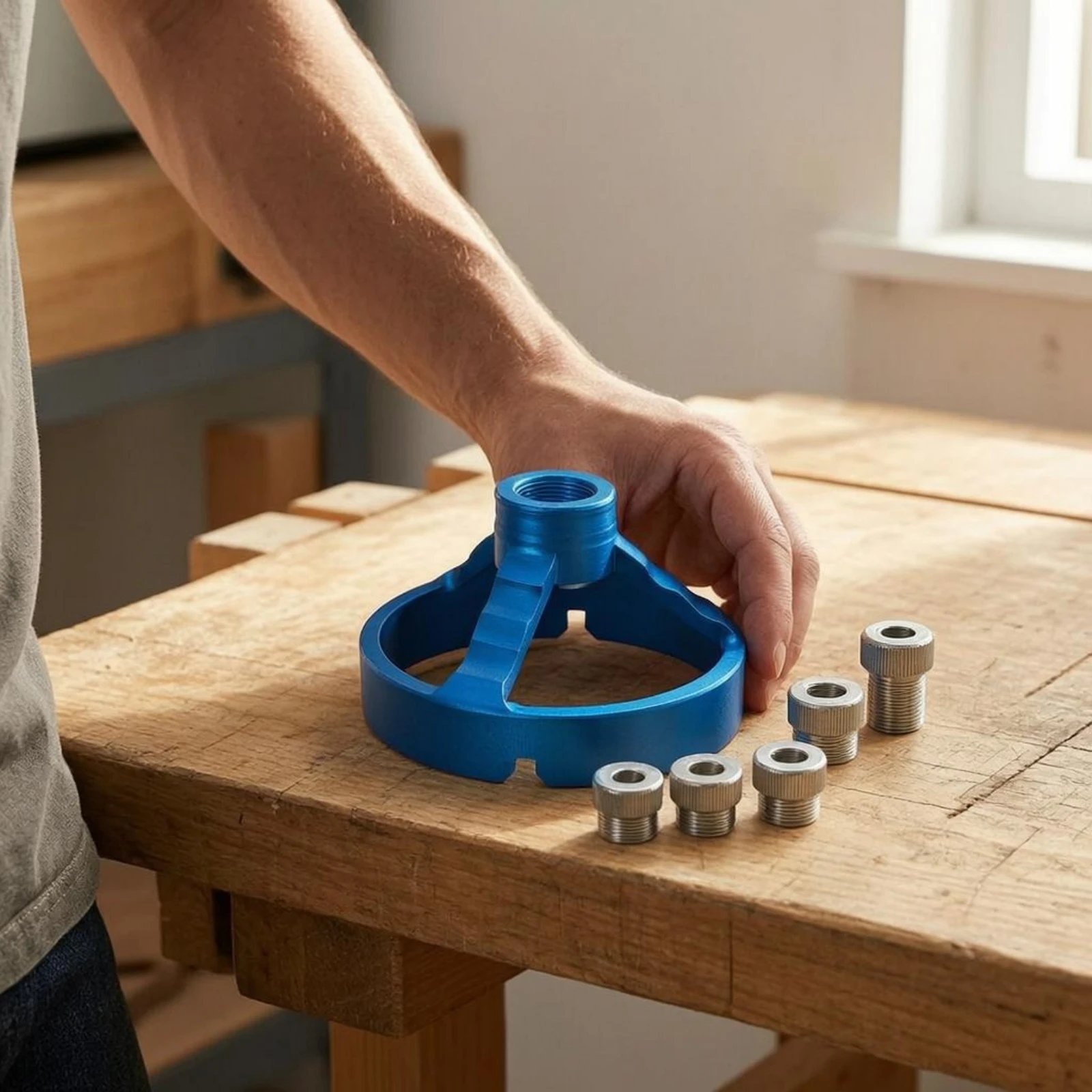 

Bushing Drill Guide Removable Bushings Drill Positioner Drilling Jig Machined Finish Hole Positioner Jig Precision