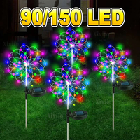 90/150LED Solar Garden Firework Light Upgrade Multicolor Solar Outdoor Lamp Decoration Solar Garden Firework Lamp Courtyard Lamp