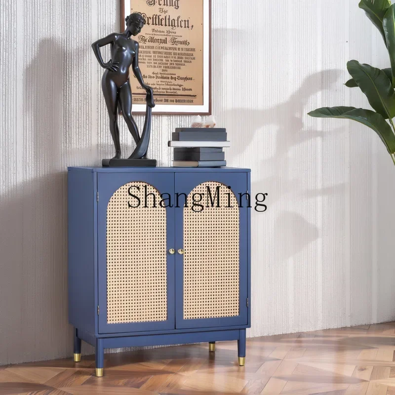 

DHY modern simple solid wood shoe cabinet entrance entrance medieval bucket storage locker