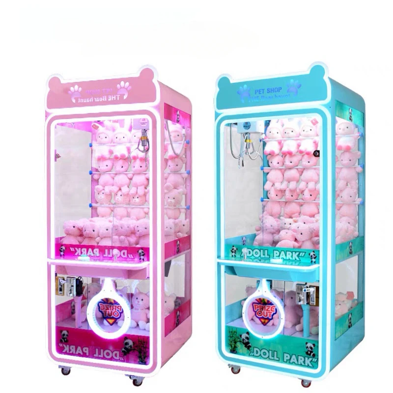 Cheap Crazy Toy Claw Crane Games Catch Plush Doll Grab Candy Coin Operated Arcade Small Mini Gashapon Prize Gift Vending Machine