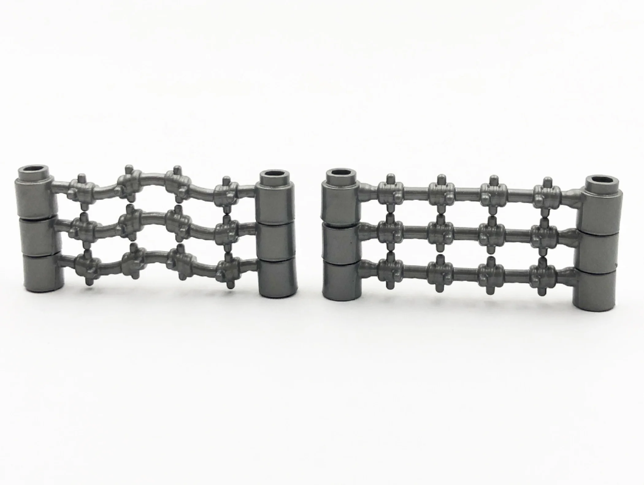 MOC 10PCS Militaire Scène 1X6 Vangrail Hek Bouwstenen Kit Kasteel Huis Slagveld Baksteen Deeltje DIY speelgoed Verjaardagscadeau