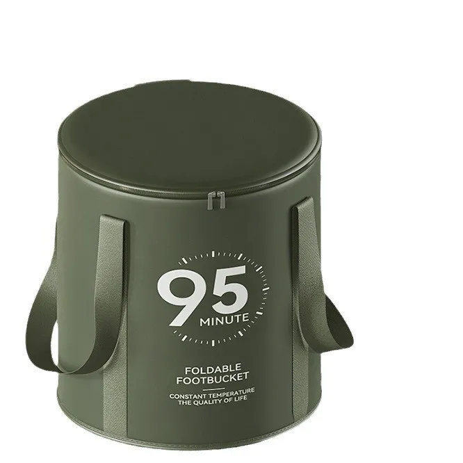 

Foot soaking bucket Portable foldable foot soaking bucket Over calf household heightening with lid Foot soaking bag Constan