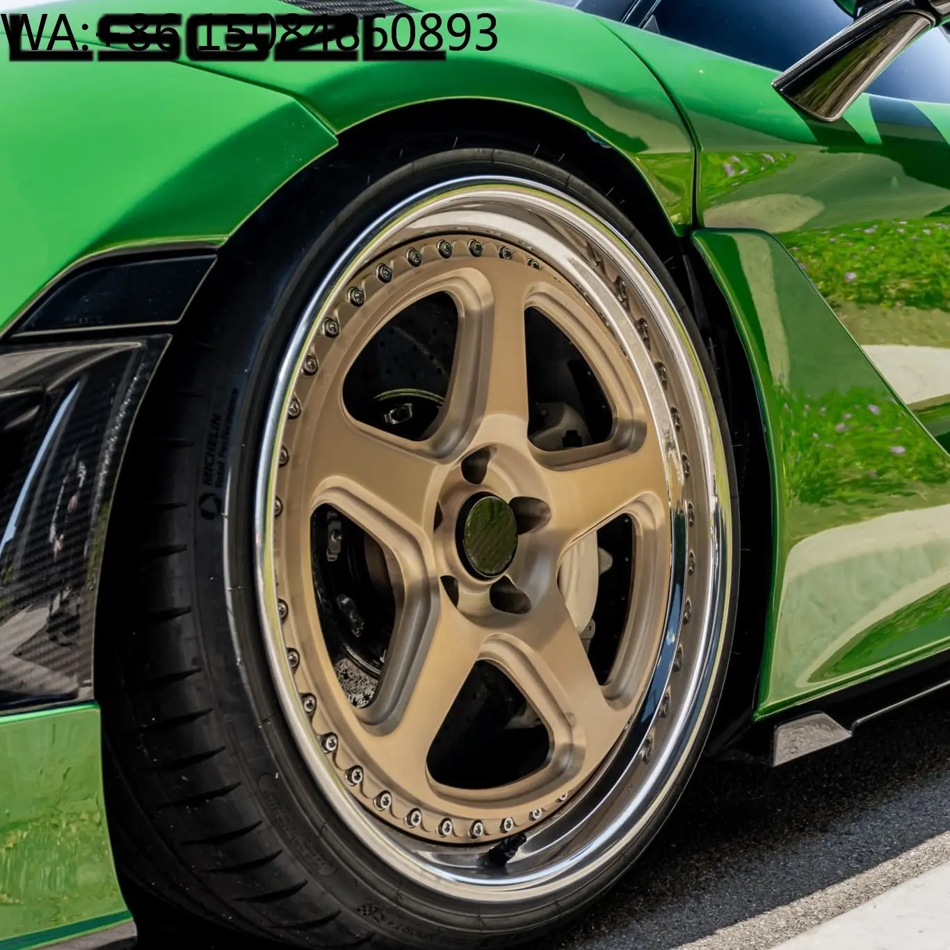 22 Inch 3 Piece Deep Dish Forged Concave Wheels 5x112 5x120 Luxury Rim Universal Passenger Car Auto Accessories