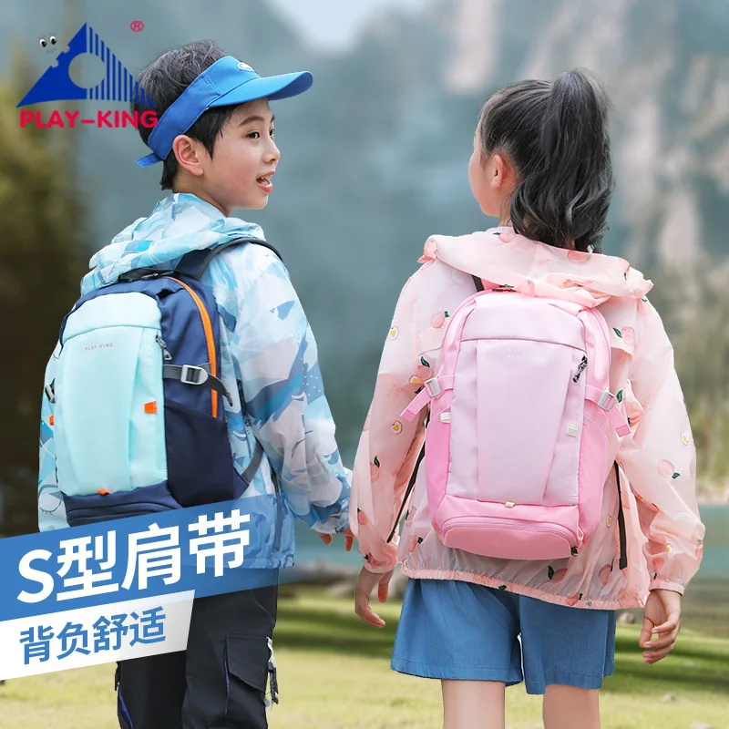 Outdoor children's sports backpack light waterproof collision color mountaineering backpack travel load reduction handbag