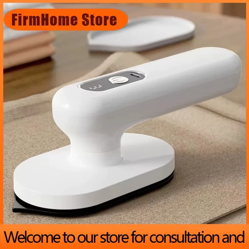 FirmHome StoreRechargeable Mini Iron Cordless For Travel Dorm Small Power Efficient Dry Wet Two Use No Water Type-C Charging Ele