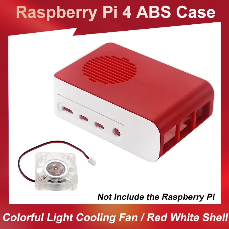 

Корпус для корпуса Raspberry Pi 4 ABS стандарта, корпус для корпуса с ярким цветочным оформлением, с дополнительным охлаждающим вентилятором для Raspberry Pi 4, Модель B