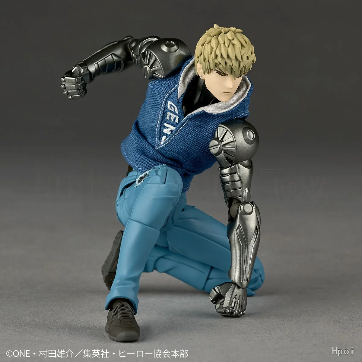【متوفر】KAIYODO Revoltech مذهلة YAMAGUCHI One-Punch Man Genos Action Figures Collection نموذج هدية مزخرفة