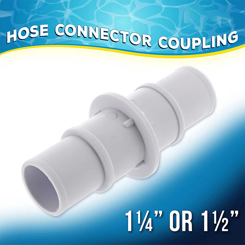 

1pcs 1-1/4" Or 1-1/2" Hose Connector Coupling Adapter For Swimming Pool Vacuums Hoses Filter Pump Hose Connecting Pool Accessory