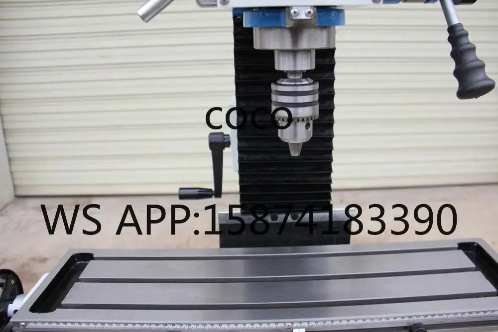 High Precision Vertical Drilling Milling Machine Variable Speed Gear Head 220V