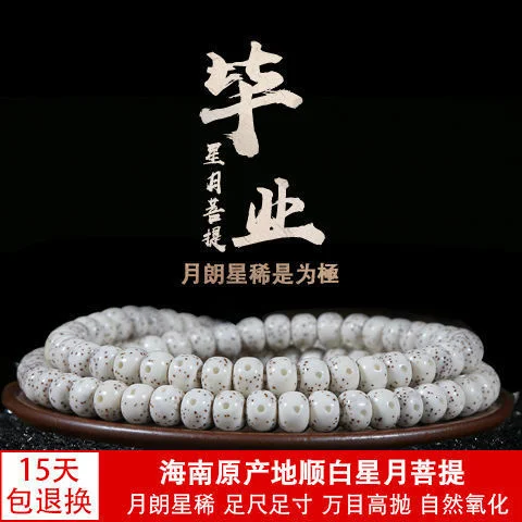 Il seme originale di Hainan Xingyue Bodhi 108 Buddha Beads nel secchio del primo mese per uomini e donne/