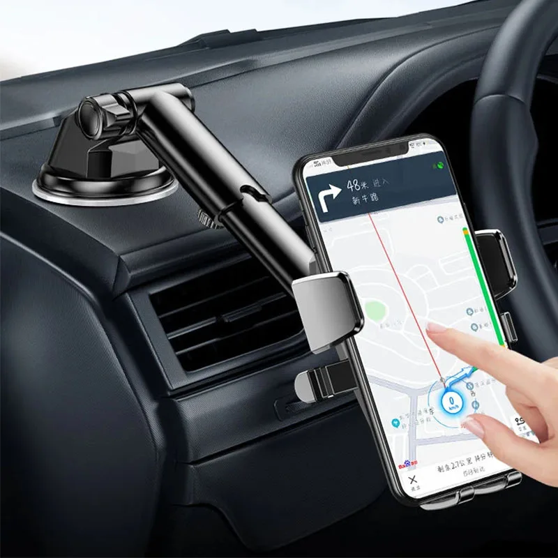 

Car Phone Holder Sucker Mount Stand GPS Navigation Bracket Suction Cup Smartphone Mobile/Cell Phone Support in Car for IPhone
