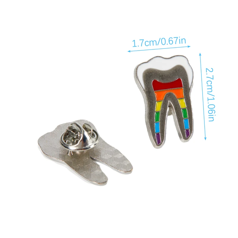 1 pz salute orale smalto spille personalizzato dente fata spille dentista risvolto distintivi divertimento impianto dentale gioielli regalo per bambini amici