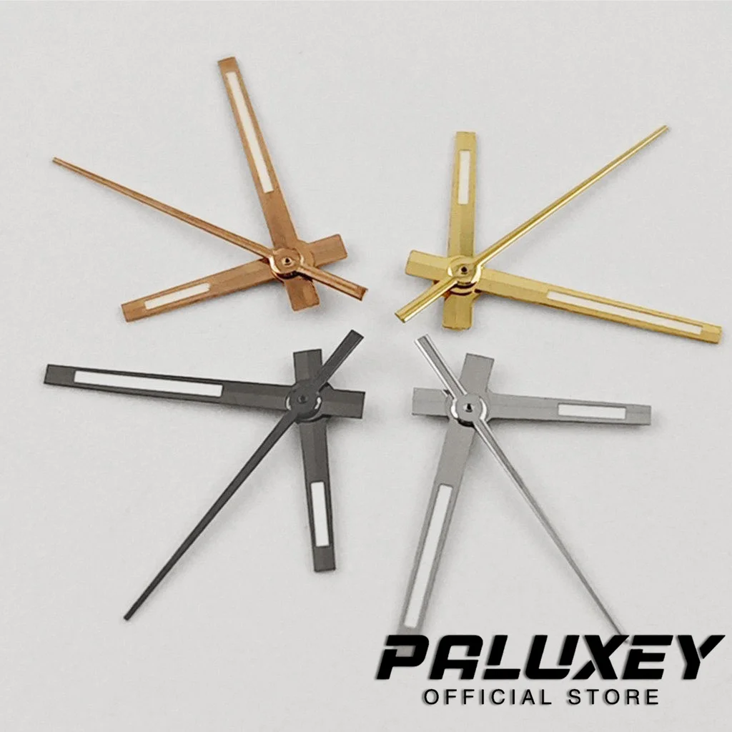 NH35 Logbook Watch Hands Blue BGW9 Lume And C3 Lume Silver Gun Rose Gold Watches Needles For NH34 NH35 NH36 Watches Pointers view 3