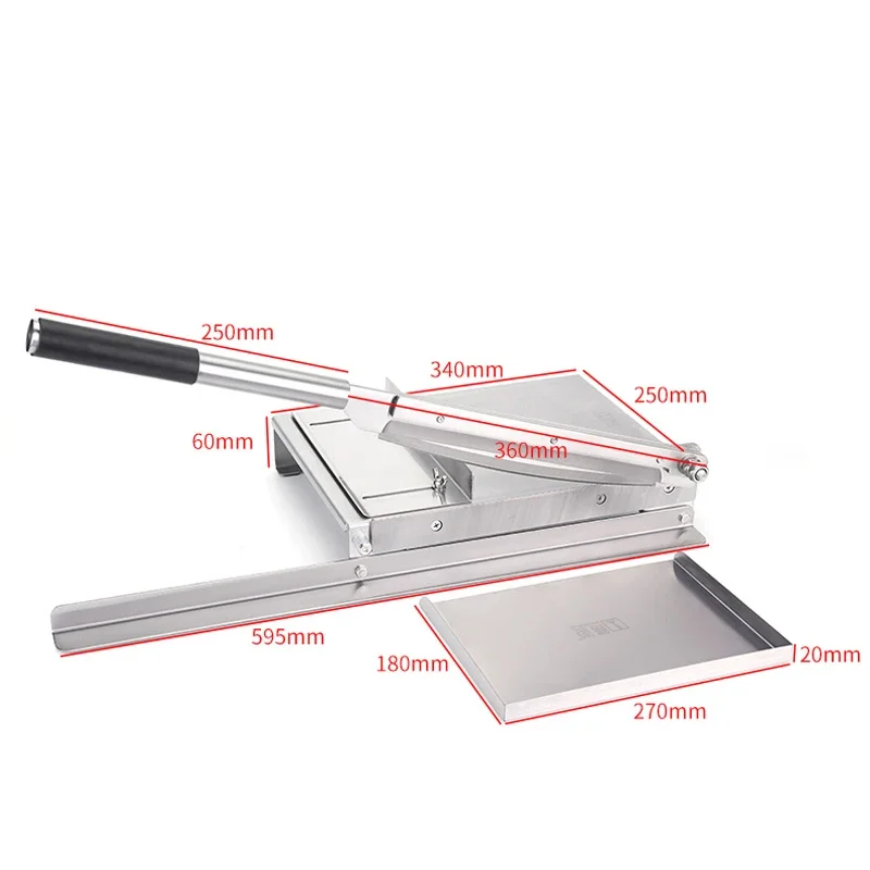 Máquina cortadora de huesos de acero inoxidable, cortador de carne comercial para el hogar, 14,5 pulgadas